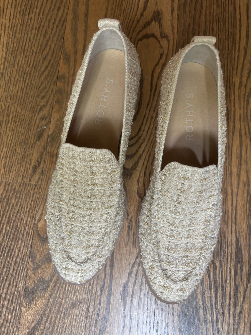 Rothy’s Snowcap Boucle, The Lug Loafer.  Size 10.5